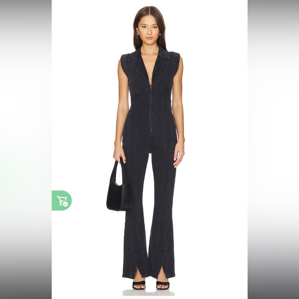 NWT Free People CRVY Ring The Alarm One-Piece Black MEDIUM
